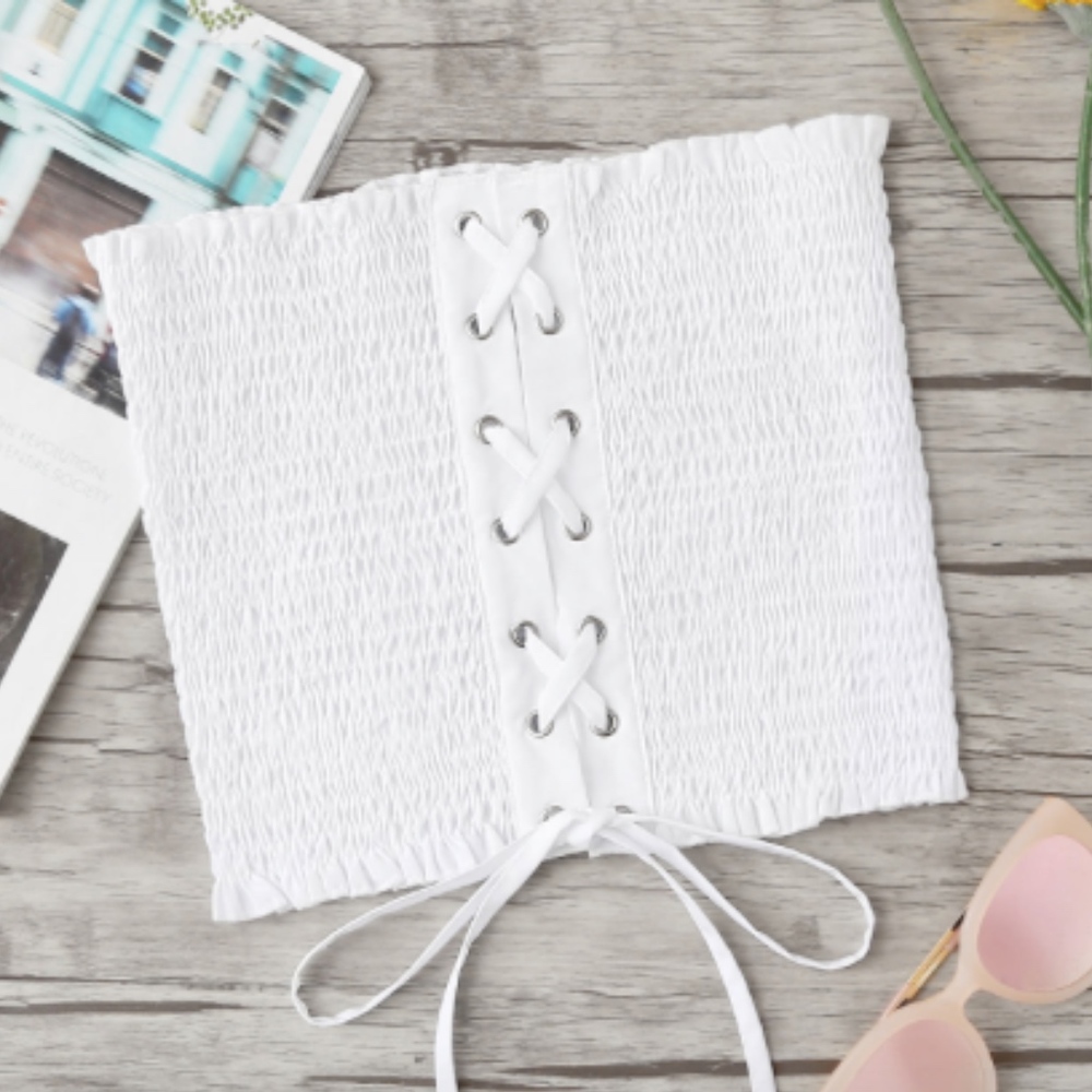 White tube top